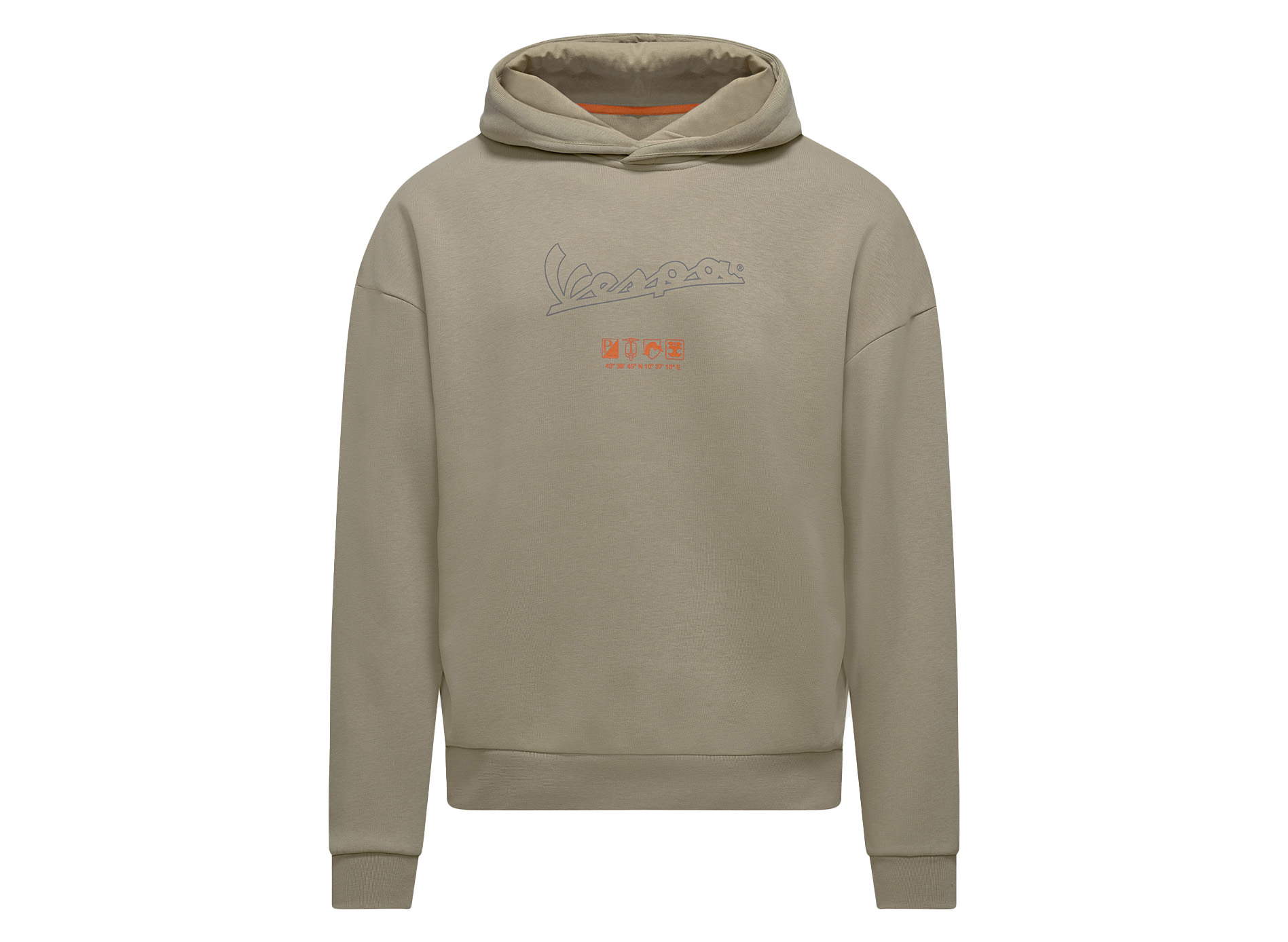 Vespa Felpa con cappuccio Nomad beige collezione DEC