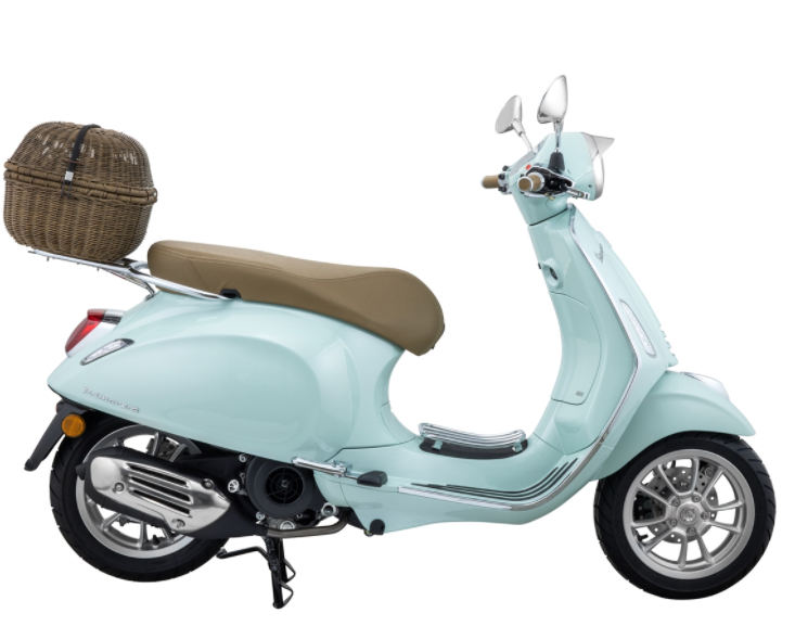 Cestino portapacchi Classic con portapacchi per Vespa Primavera/​Sprint 50-150ccm, testa di moro