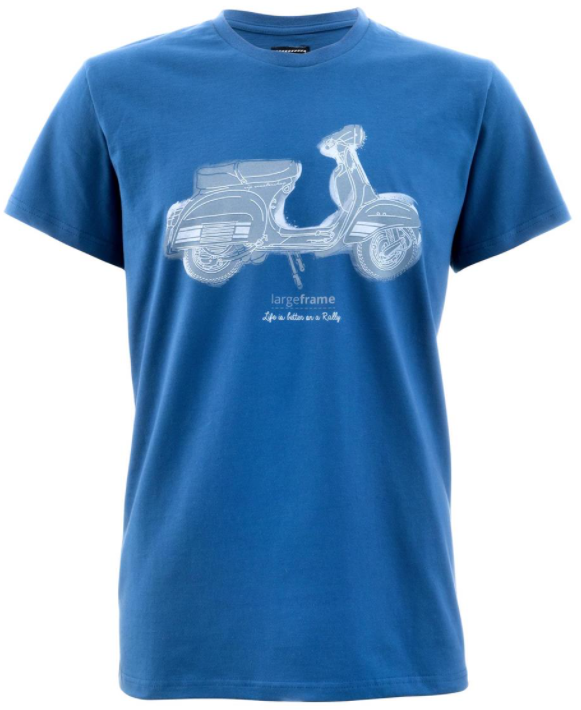 T-shirt "Life is better on a Rally", blu