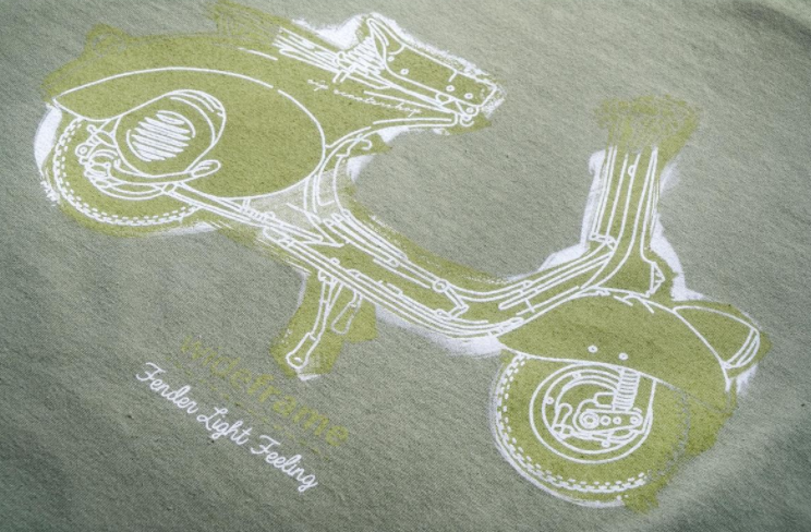 T-shirt "Faro Basso Fender Light Feeling", verde oliva
