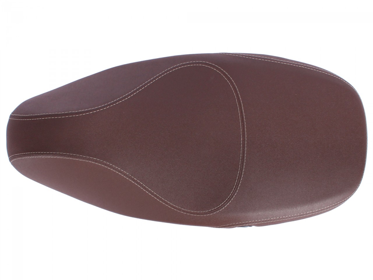 Panchetta originale Vespa per Vespa Primavera marrone con cuciture bianche