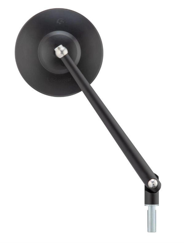 Specchio standard per Vespa, filettatura destra, nero opaco