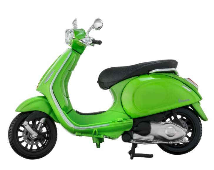 Modello Vespa GTS 300, verde chiaro