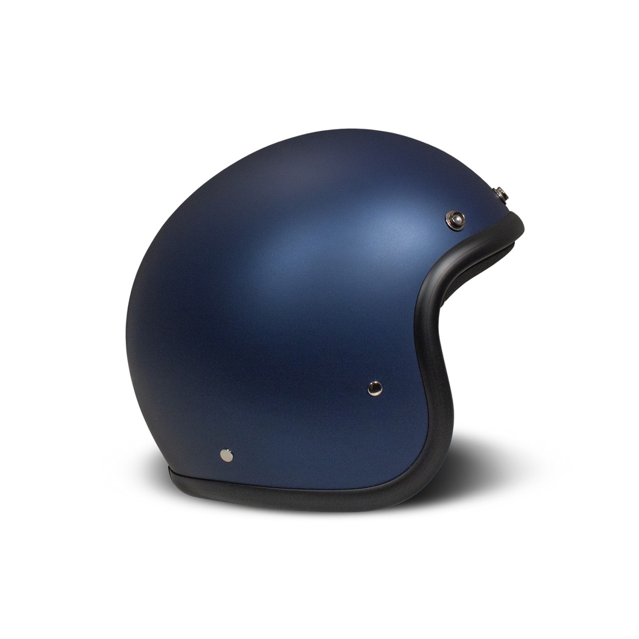 Casco jet DMD Retro, blu opaco, Matt Deep Blue, fibra di vetro, ECE 22.06
